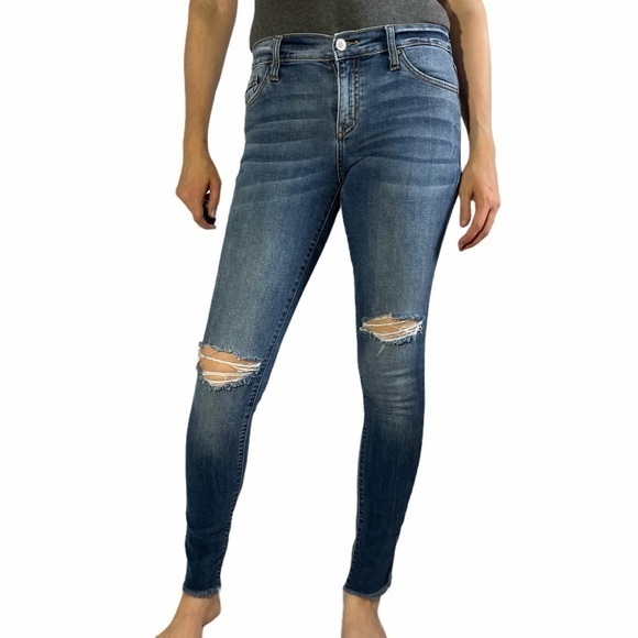KanCan Denim - KANCAN Dark Wash Low Rise Super Skinny Jeans 27